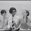 Victoria Mallory and two unidentified women in rehearsal for the stage production West Side Story