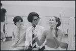 Victoria Mallory and two unidentified women in rehearsal for the stage production West Side Story