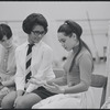 Victoria Mallory and two unidentified women in rehearsal for the stage production West Side Story