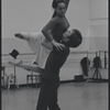 Victoria Mallory and Kurt Peterson in rehearsal for the stage production West Side Story