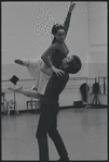 Victoria Mallory and Kurt Peterson in rehearsal for the stage production West Side Story