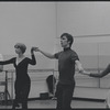 Actors in rehearsal for the stage production West Side Story