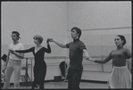 Actors in rehearsal for the stage production West Side Story