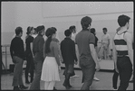 Actors in rehearsal for the stage production West Side Story