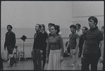 Victoria Mallory, Kurt Peterson, and others in rehearsal for the stage production West Side Story