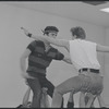 Actors in rehearsal for the stage production West Side Story