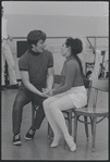 Victoria Mallory and Kurt Peterson in rehearsal for the stage production West Side Story