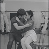 Victoria Mallory and Kurt Peterson in rehearsal for the stage production West Side Story