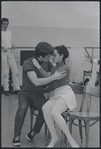 Victoria Mallory and Kurt Peterson in rehearsal for the stage production West Side Story