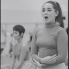 Victoria Mallory in rehearsal for the stage production West Side Story
