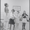 Victoria Mallory and unidentified women in rehearsal for the stage production West Side Story