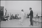 Victoria Mallory and unidentified man in rehearsal for the stage production West Side Story