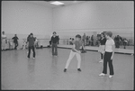 Actors in rehearsal for the stage production West Side Story