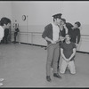 Actors in rehearsal for the stage production West Side Story