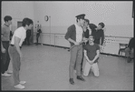 Actors in rehearsal for the stage production West Side Story