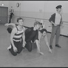 Actors in rehearsal for the stage production West Side Story
