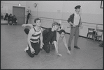 Actors in rehearsal for the stage production West Side Story
