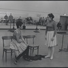 Barbara Luna and Victoria Mallory in rehearsal for the stage production West Side Story