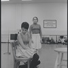 Barbara Luna and Victoria Mallory in rehearsal for the stage production West Side Story