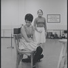 Barbara Luna and Victoria Mallory in rehearsal for the stage production West Side Story