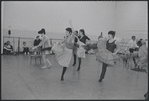 Actors in rehearsal for the stage production West Side Story