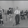 Actors in rehearsal for the stage production West Side Story