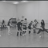 Actors in rehearsal for the stage production West Side Story