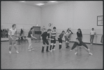 Actors in rehearsal for the stage production West Side Story
