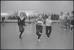 Actors in rehearsal for the stage production West Side Story