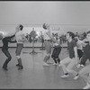 Actors in rehearsal for the stage production West Side Story