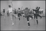 Actors in rehearsal for the stage production West Side Story