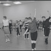 Actors in rehearsal for the stage production West Side Story