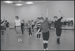 Actors in rehearsal for the stage production West Side Story