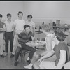 Actors in rehearsal for the stage production West Side Story
