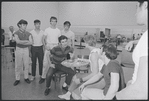 Actors in rehearsal for the stage production West Side Story
