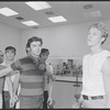 Actors in rehearsal for the stage production West Side Story