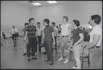 Actors in rehearsal for the stage production West Side Story