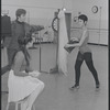 Victoria Mallory, Kurt Peterson, and Barbara Luna in rehearsal for the stage production West Side Story