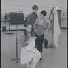Victoria Mallory, Kurt Peterson, and Barbara Luna in rehearsal for the stage production West Side Story