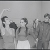 Victoria Mallory, Kurt Peterson, and Barbara Luna in rehearsal for the stage production West Side Story