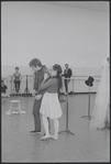 Victoria Mallory and Kurt Peterson in rehearsal for the stage production West Side Story