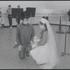 Victoria Mallory and Kurt Peterson in rehearsal for the stage production West Side Story