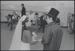 Victoria Mallory and Kurt Peterson in rehearsal for the stage production West Side Story