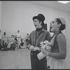 Victoria Mallory and Kurt Peterson in rehearsal for the stage production West Side Story