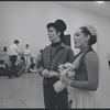 Victoria Mallory and Kurt Peterson in rehearsal for the stage production West Side Story