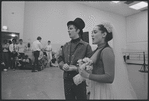 Victoria Mallory and Kurt Peterson in rehearsal for the stage production West Side Story