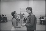 Victoria Mallory and Kurt Peterson in rehearsal for the stage production West Side Story