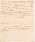 Letter from his daughter Elizabeth Schuyler Hamilton