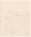 Letter to Mrs. Philip Schuyler from her daughter Margaret