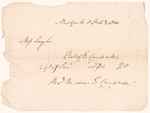 Bill of sale to Miss Schuyler